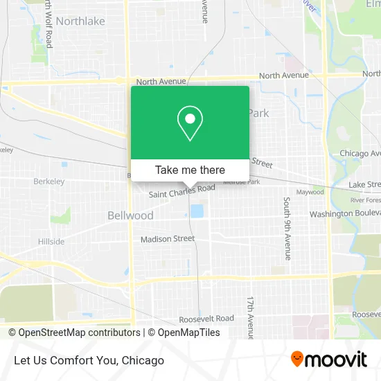 Let Us Comfort You map