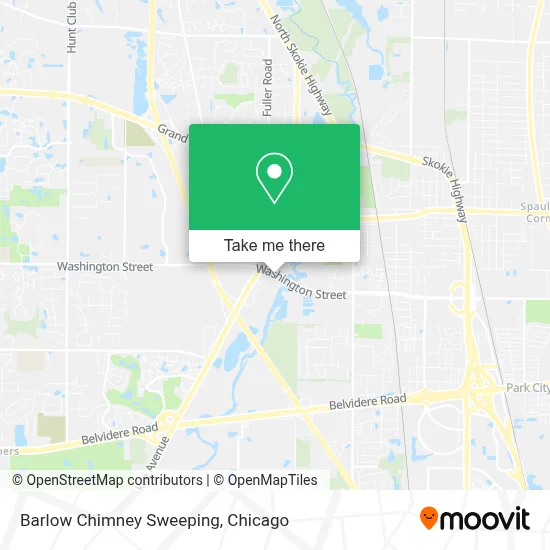 Barlow Chimney Sweeping map
