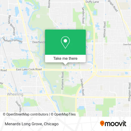Menards Long Grove map