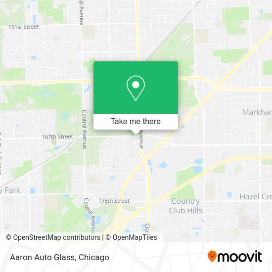 Aaron Auto Glass map