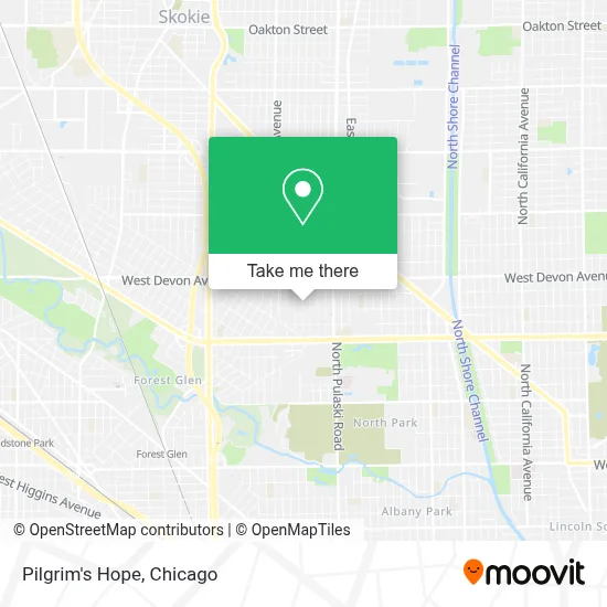 Pilgrim's Hope map
