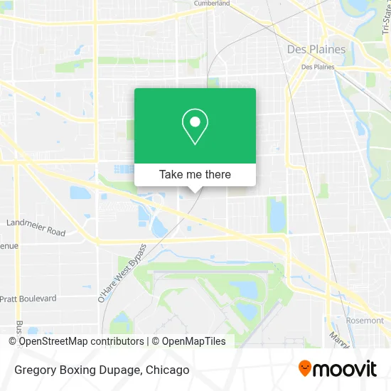 Gregory Boxing Dupage map