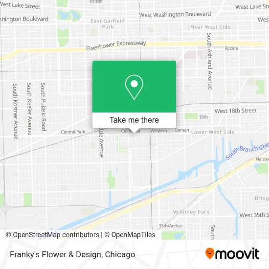 Franky's Flower & Design map
