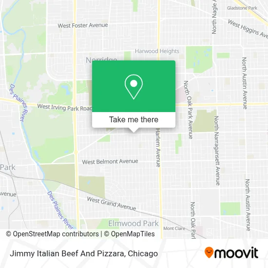 Jimmy Italian Beef And Pizzara map
