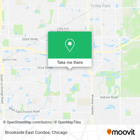 Brookside East Condos map