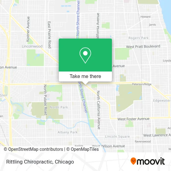 Rittling Chiropractic map