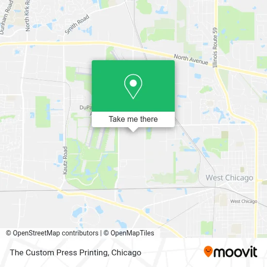 The Custom Press Printing map