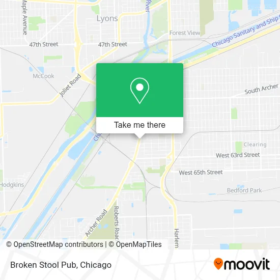 Broken Stool Pub map