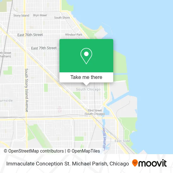 Immaculate Conception St. Michael Parish map