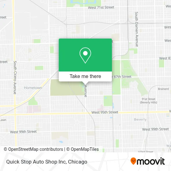 Quick Stop Auto Shop Inc map