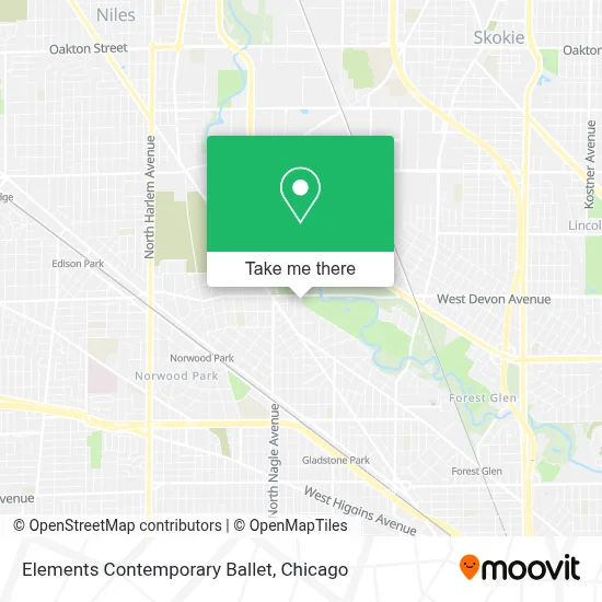 Elements Contemporary Ballet map