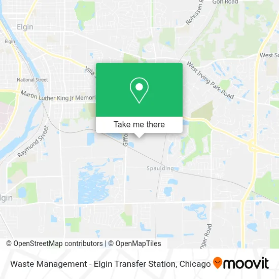 Waste Management - Elgin Transfer Station map