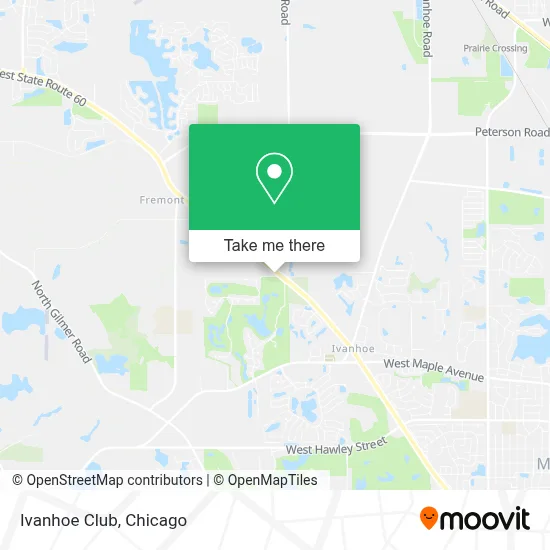 Ivanhoe Club map