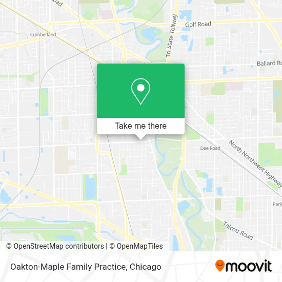 Oakton-Maple Family Practice map