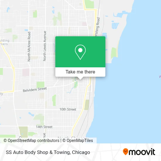 SS Auto Body Shop & Towing map