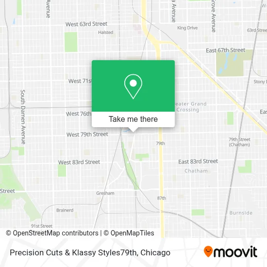 Precision Cuts & Klassy Styles79th map