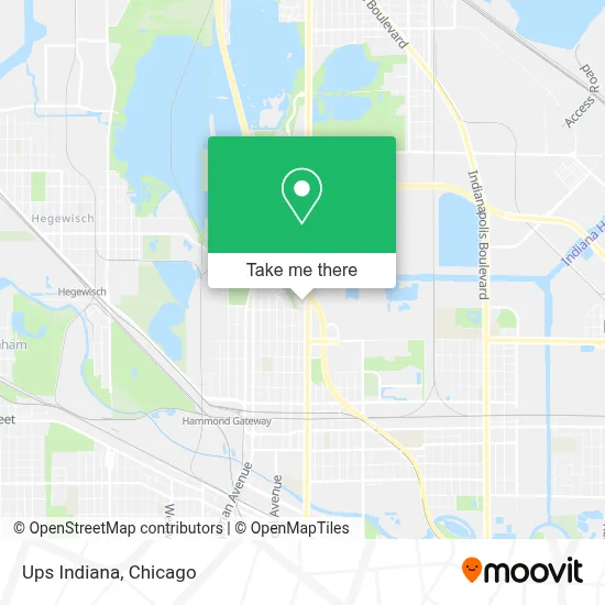 Ups Indiana map