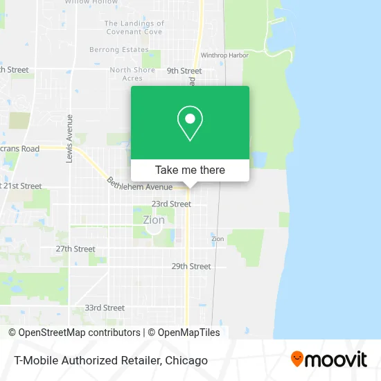 T-Mobile Authorized Retailer map