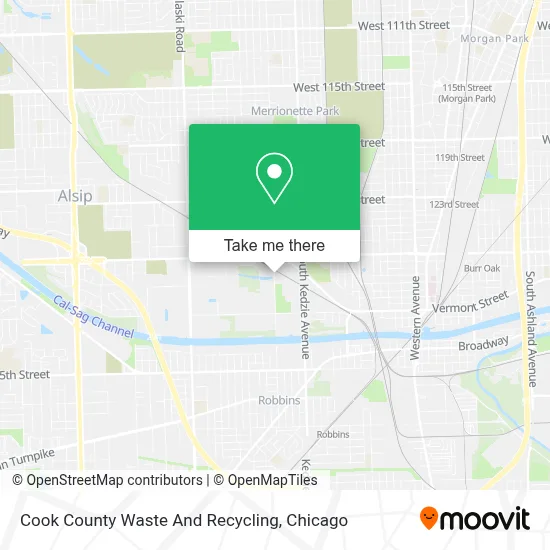 Cook County Waste And Recycling map