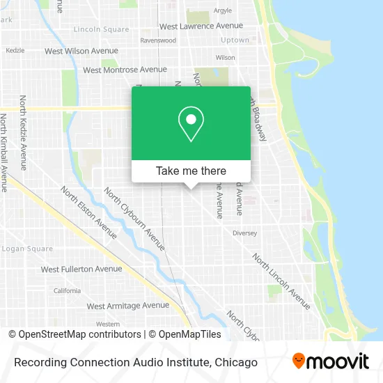 Recording Connection Audio Institute map