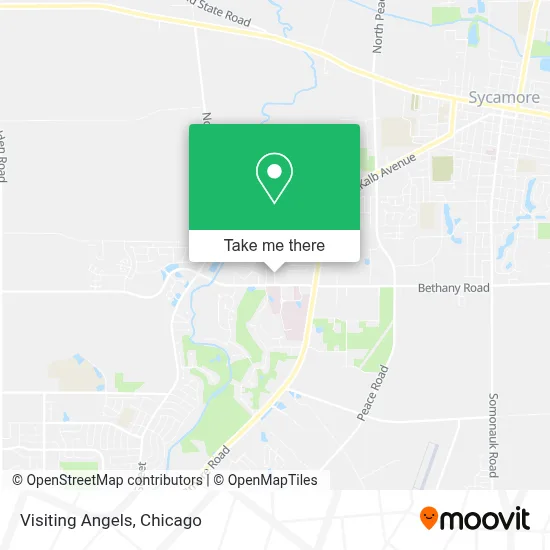 Visiting Angels map
