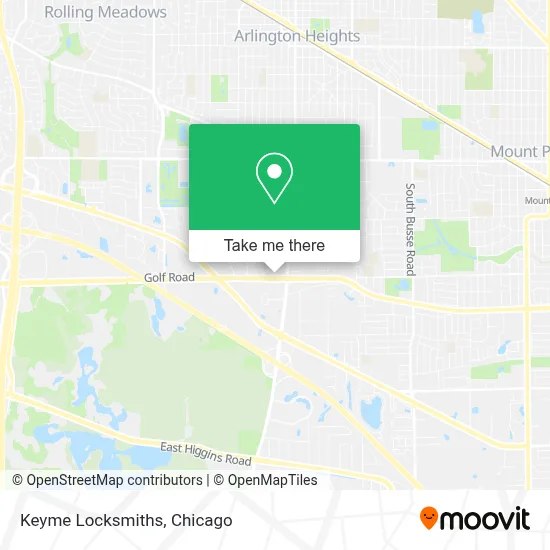 Keyme Locksmiths map