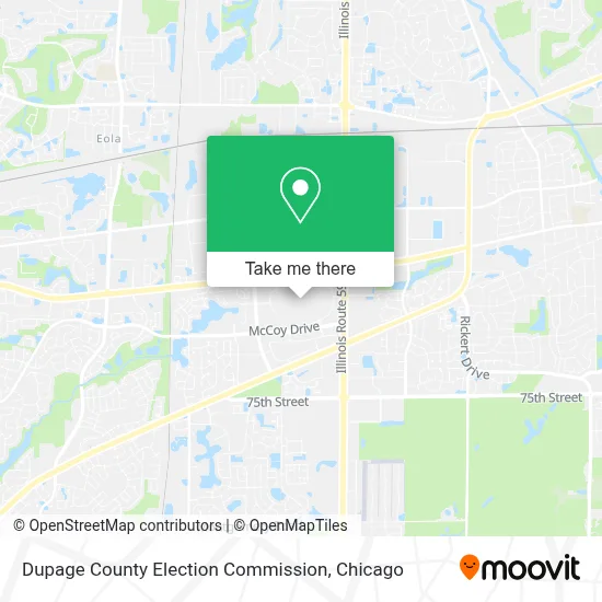Dupage County Election Commission map
