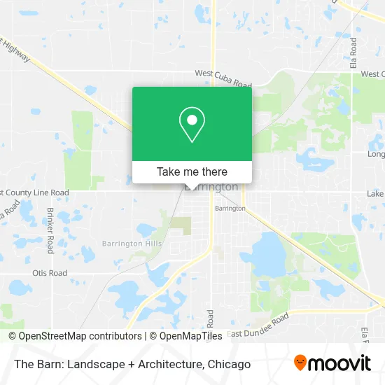 The Barn: Landscape + Architecture map