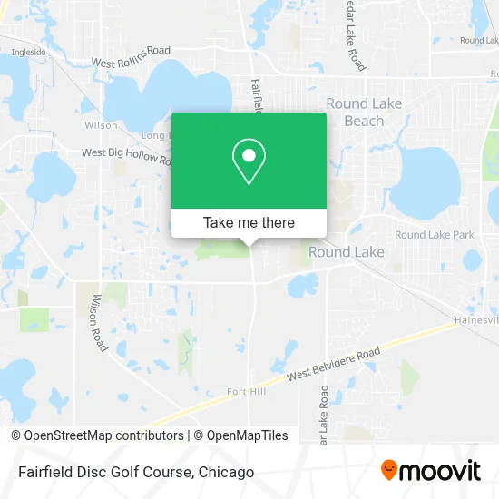 Fairfield Disc Golf Course map