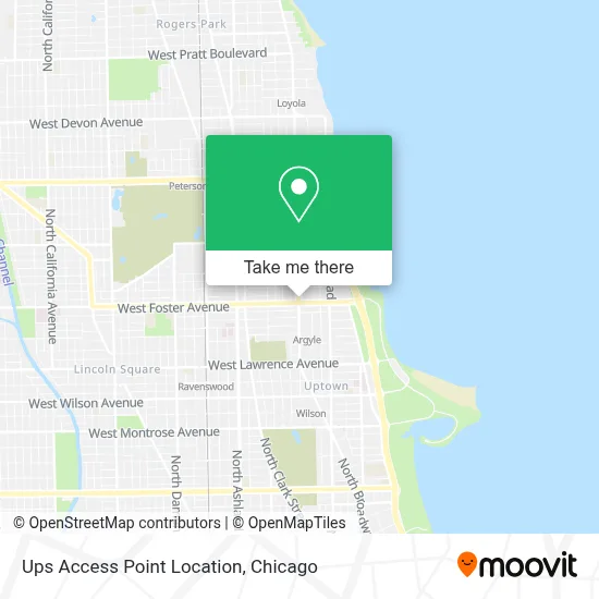 Ups Access Point Location map