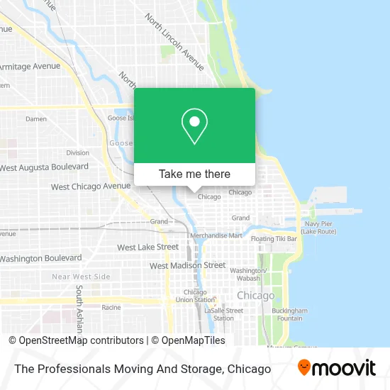 The Professionals Moving And Storage map