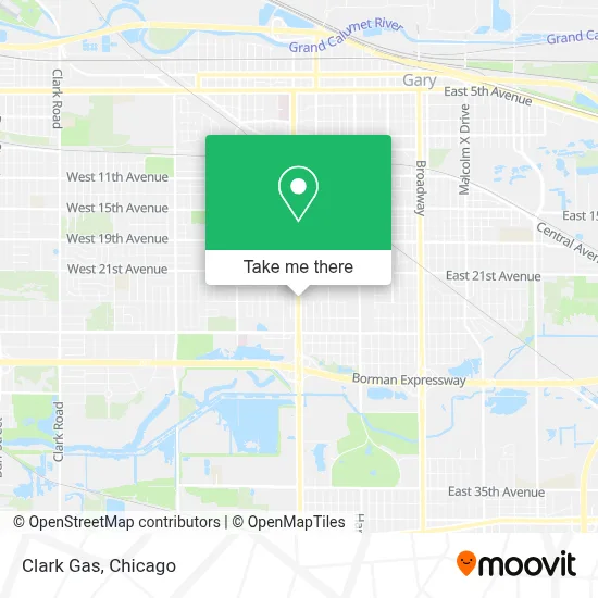 Clark Gas map