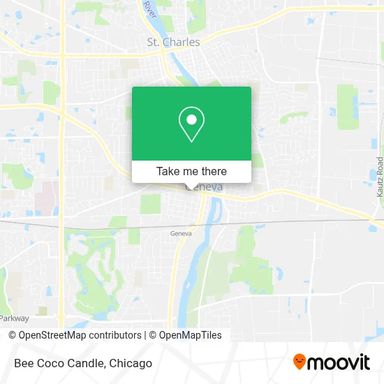 Bee Coco Candle map