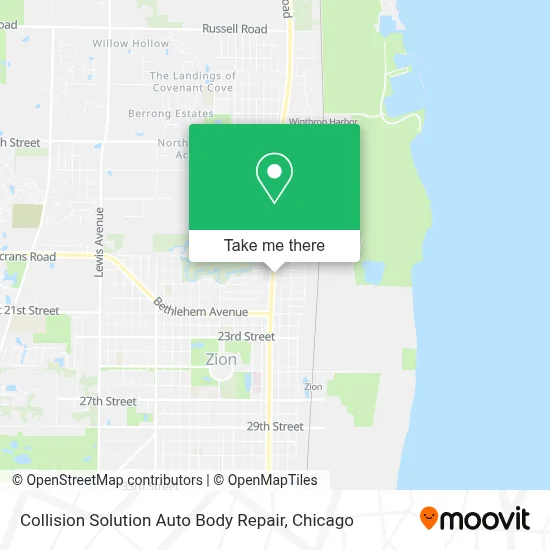 Collision Solution Auto Body Repair map