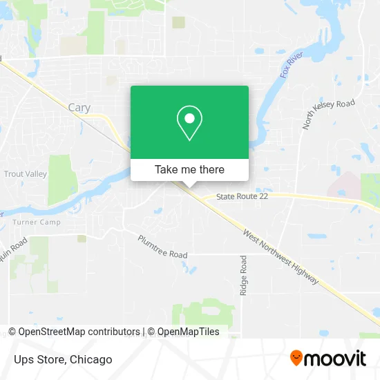 Ups Store map