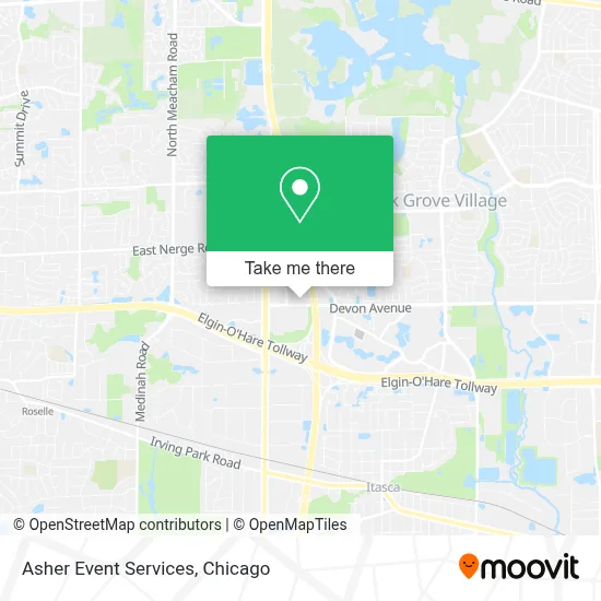 Asher Event Services map