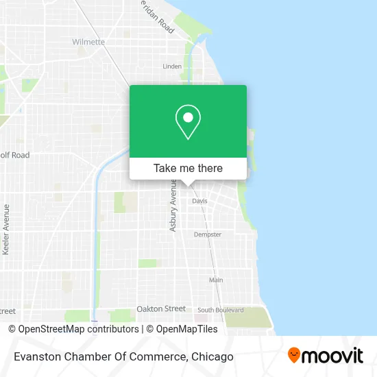 Evanston Chamber Of Commerce map