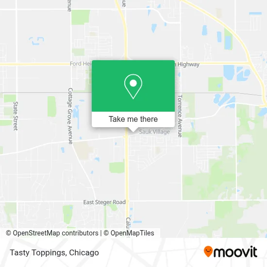 Tasty Toppings map