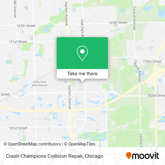 Crash Champions Collision Repair map