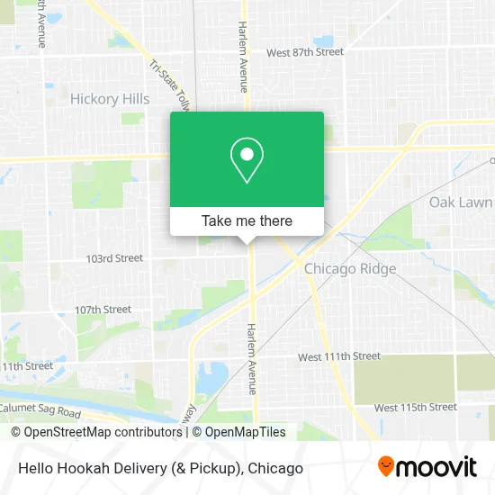 Hello Hookah Delivery (& Pickup) map