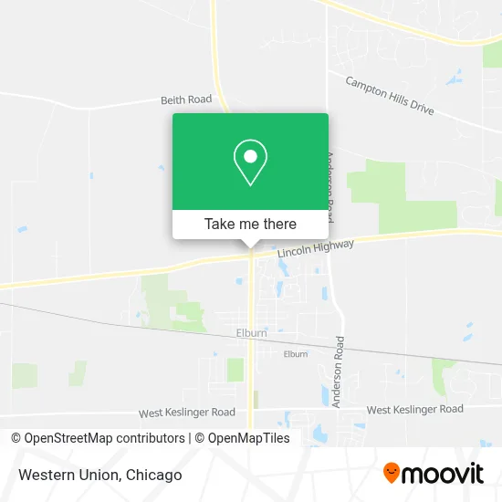 Western Union map
