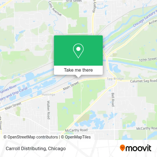 Carroll Distributing map