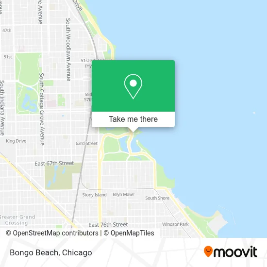 Bongo Beach map