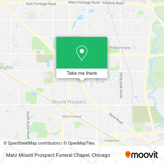 Matz Mount Prospect Funeral Chapel map