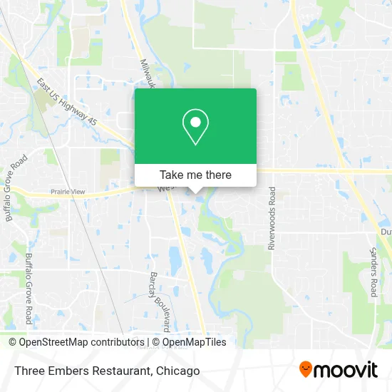 Three Embers Restaurant map