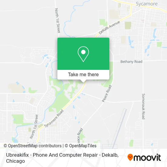 Ubreakifix - Phone And Computer Repair - Dekalb map