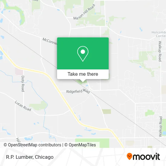 R.P. Lumber map
