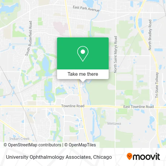 University Ophthalmology Associates map