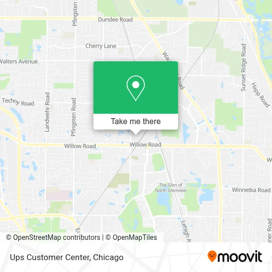 Ups Customer Center map