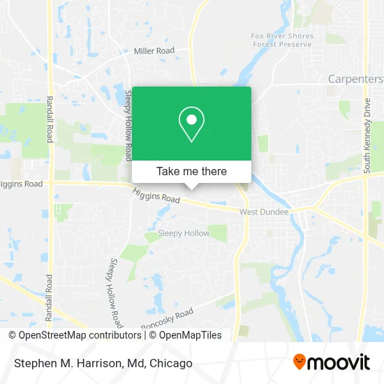 Stephen M. Harrison, Md map